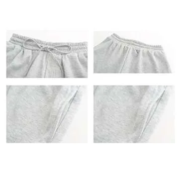 Tengo Women Summer Beach Shorts Juniors Folded Hem Shorts with Drawstring(Grey,XL)