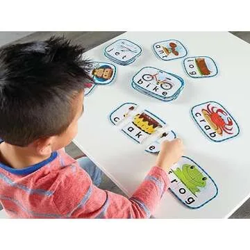 Learning Resources Spelling Puzzle Cards, Kindergarten Readniness, Self Correcting Puzzles, Ages 4+ ...