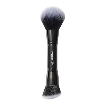 e.l.f. Dual-Ended Cream Powder Brush - Vegan & Cruelty-Free