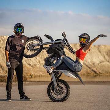 Dirt Bike Goggles Motorcycle Goggles ATV Goggles Motocross Riding Goggles UV400 OTG Offroad Goggle MX Helmet Racing Four Wheeler Goggles for Adults Men Women Youth Kids(Spider green frame+color lens)