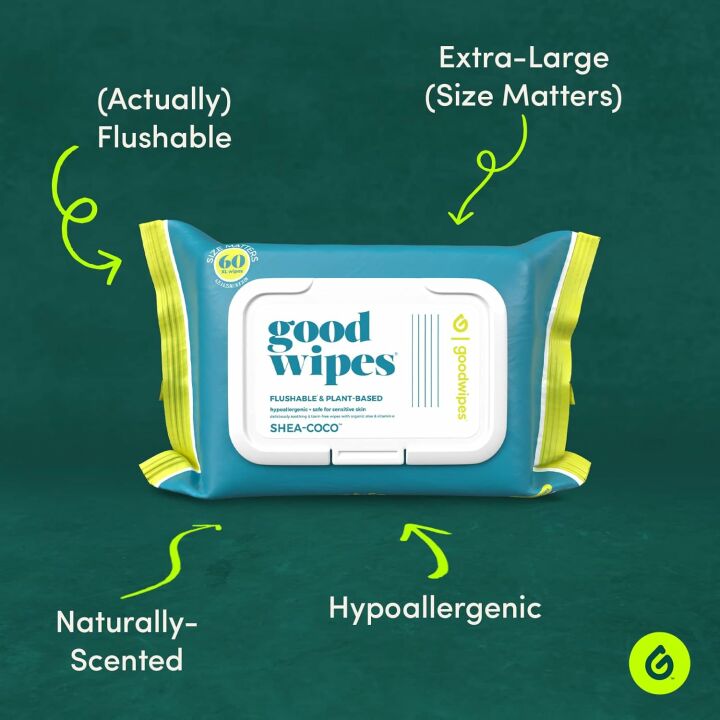 Eco-Friendly Flushable Plant-Based Adult Wipes