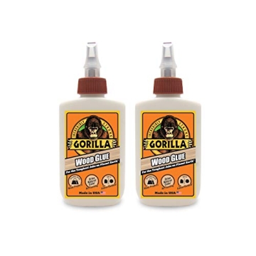 Gorilla Wood Glue - 4 Ounce Natural Adhesive (Pack of 2)