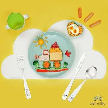 Kids and Toddler Utensils Silverware Set – 9-Piece Toddler Silverware Includes 3 Forks 3 Spoons and 3 Kid-Friendly Knives - kids Metal silverware Flatware Cutlery Set for Preschooler Baby Child