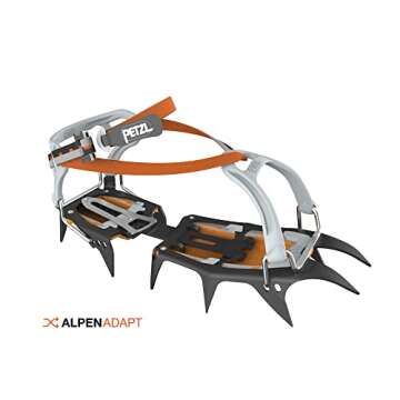 Petzl VASAK Flexlock Crampons - 12-Point Classic Crampons for Mountaineering, Ski Touring, and Glaci...
