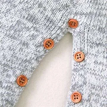 CIYCUIT Baby Boy Girl Christmas Outfit Newborn My First Christmas Onesie Sweater Clothes Reindeer Blue 0-6 Months