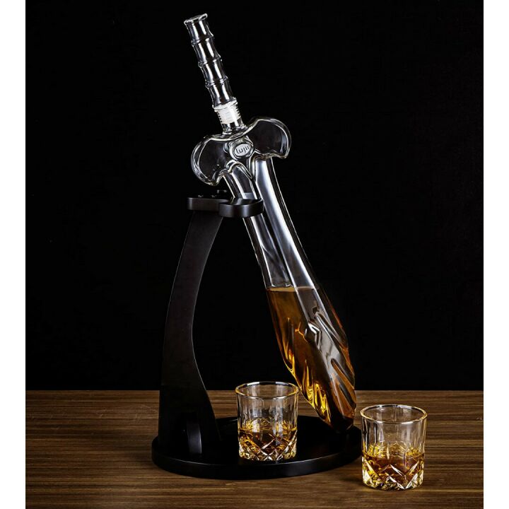 Heroic Sword Whiskey Decanter Set - 850ml