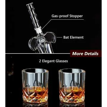 Heroic Sword Whiskey Decanter Set - 850ml