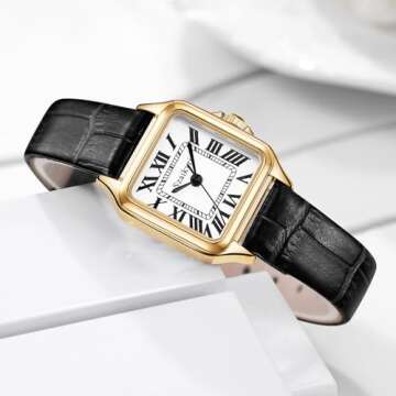 Elegant Szaikyri Classic Square Ladies Watch - Durable Design