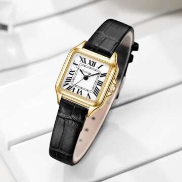 Elegant Szaikyri Classic Square Ladies Watch - Durable Design