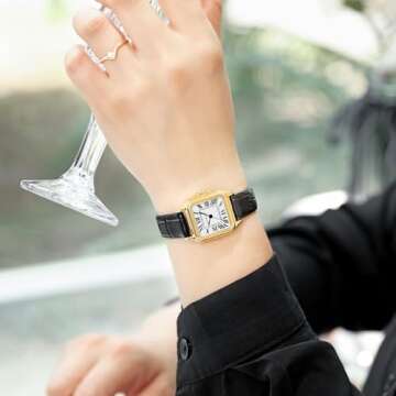 Elegant Szaikyri Classic Square Ladies Watch - Durable Design