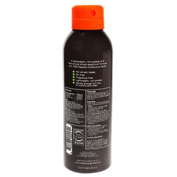 MDSolarSciences Quick Dry Body Spray SPF 40 NonGreasy FastDrying Sunscreen Provides 80 Minutes of WaterResistant Broad Spectrum Sun Protection, Black, 5 Fl Oz