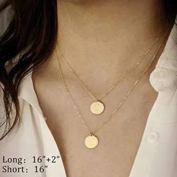 IEFWELL Dainty Gold Necklaces for Women and Girls Gifts