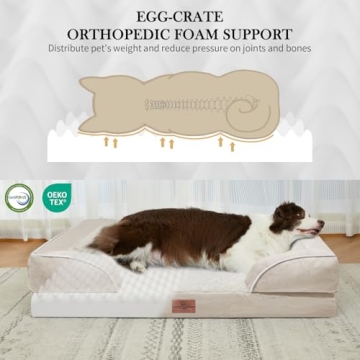 Orthopedic Waterproof Dog Bed for Large Breeds