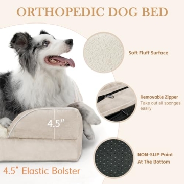 Orthopedic Waterproof Dog Bed for Large Breeds
