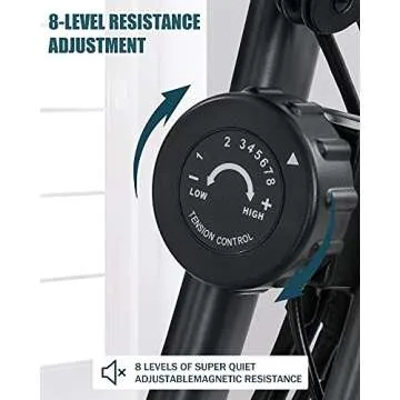 Compact Folding Stationary Exercise Bike for Home Workouts