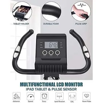 Compact Folding Stationary Exercise Bike for Home Workouts