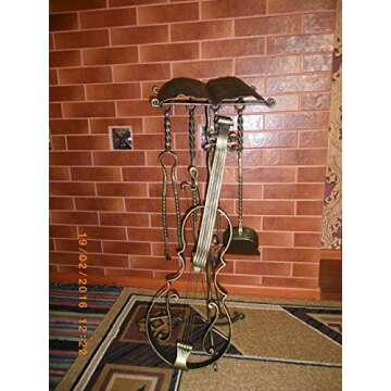 Elegant Violin Fireplace Tool Set for Unique Home Decor