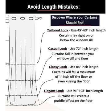 HLC.ME Penelope Cream Faux Linen Curtains - Light Filtering Drapery Panels 54x96