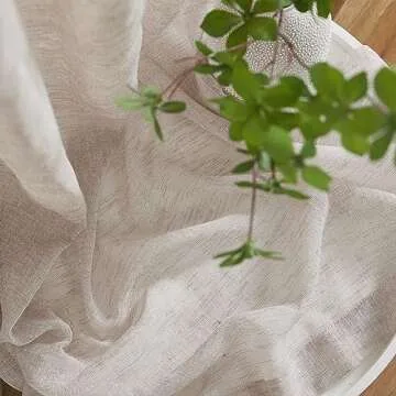 Elegant HLC.ME Penelope Faux Linen Curtains for Your Home