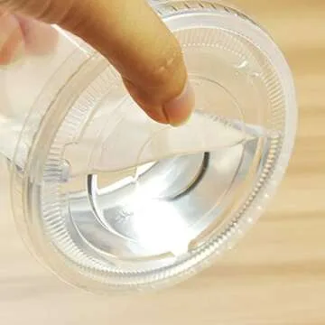 Rocutus 200 Pack 2 oz BPA Free Plastic Disposable Portion Cups with Lids, Jello Shots Sauce Condiment Souffle Dressing Mini Containers