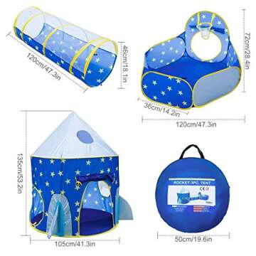 Omysky Kids Play Tent with Tunnel - Adventure Awaits!