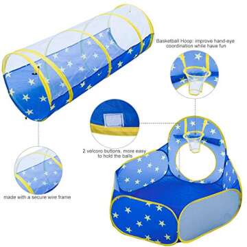 Omysky Kids Play Tent with Tunnel - Adventure Awaits!
