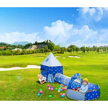 Omysky Kids Play Tent with Tunnel - Adventure Awaits!