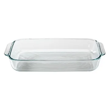 Pyrex 3 Quart Glass Baking Dish with Red Lid Made in USA