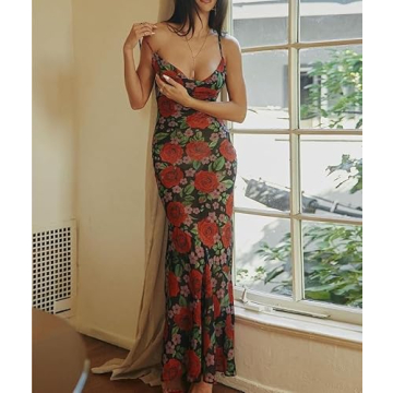 AskmAn Elegant Bodycon Dress for Spring Summer Parties