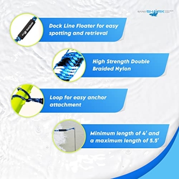 Sand Shark Bungee Dock Line - Secure Your Boat Easily
