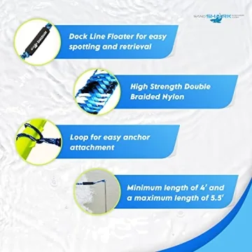 Sand Shark Bungee Dock Line - Secure Your Boat Easily