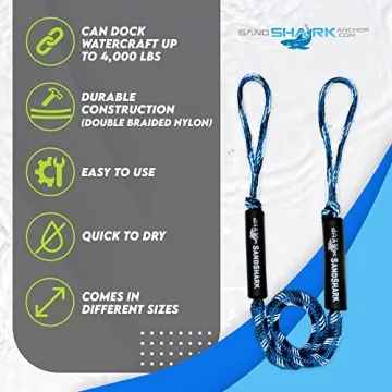Sand Shark Bungee Dock Line - Secure Your Boat Easily