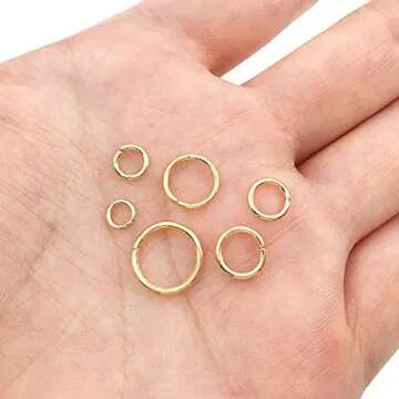 1500Pcs Open Jump Rings with Storage Box and Tool