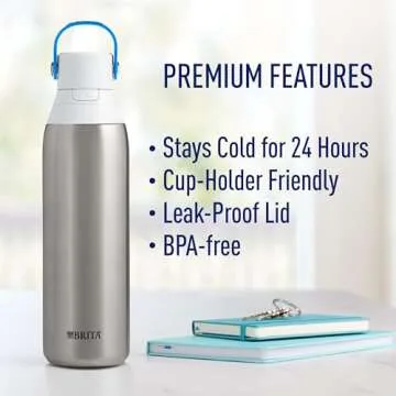 Brita Stainless Steel Filtering Water Bottle 32 oz – Eco-Friendly