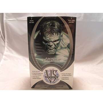 Marvel DC VS System Trading Card Game Archive Collection 7 Packs + Rare Bonus Card