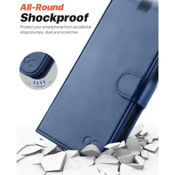 OCASE for iPhone 16 Pro Max Case Detachable Wallet Case with Card Holder, [2 in 1] PU Leather Flip Folio Case with RFID Blocking Stand Wrist Strap Shockproof Phone Cover 6.9 Inch 2024, Blue