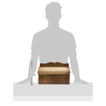 Roll Top Mailbox in Antique Hammered Brass Finish