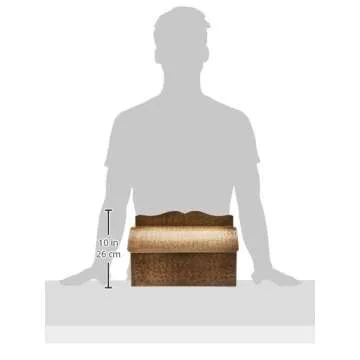 Roll Top Mailbox in Antique Hammered Brass Finish