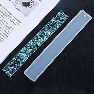 20 PCS Rectangle Silicone Bookmark Mold for Crafts