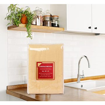 Utopia Kitchen 28x28 Beige Flour Sack Towels Pack