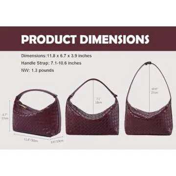 Vegan Leather Woven Tote Handbag - Stylish Eco-Friendly 2023