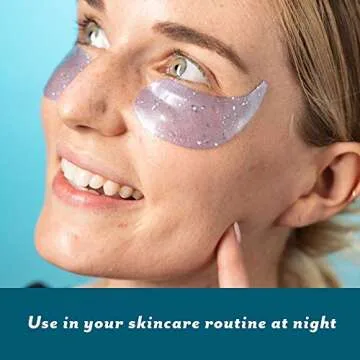 Patchology Restoring Night Glitter Eye Gels - Under Eye Patches For Dark Circles for Puffy Eyes Care - Hydrating Eye Mask Patch with Retinol - Eye Bags, Puffiness & Wrinkles Reducer (5 Pairs)