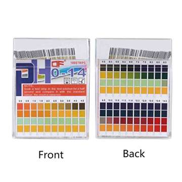 pH Test Strips 0-14, 0.5 Accuracy 100ct, Esee pH Strips pH Test Paper to Test Drinking Water, Food, ...