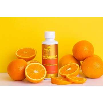 PURALITY HEALTH Vitamin C Liquid Supplement 1000mg per Serving, Micelle Liposomal Enhanced Absorption, Non-GMO, Gluten Free, Vegan, 15 Day Supply