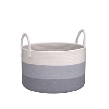 OrganiHaus Extra Large Gray Storage Basket for Home
