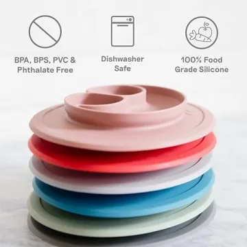 ezpz Mini Mat in Lime - Suction Baby Plate for Easy Eating