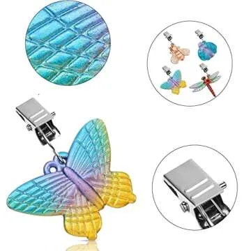 Bekith Vintage Butterfly Tablecloth Weights for Outdoor Uses
