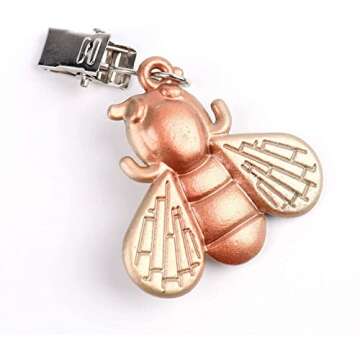 Bekith 8 Pack Vintage Tablecloth Weights on Clip Hangers, Pendant Tablecloth Weights kit with Colourful Butterfly Shape for Outdoor Garden Party Picnic Table Covers