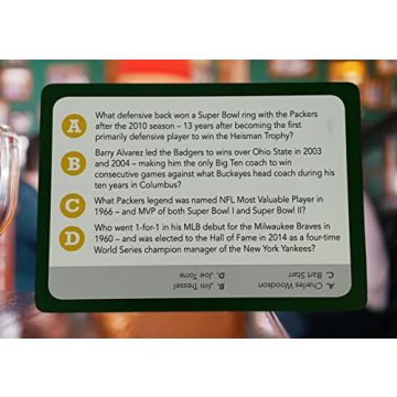 Wisconsin Sports Trivia Game 500 Questions Metal Tin