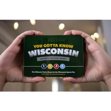 Wisconsin Sports Trivia Game 500 Questions Metal Tin